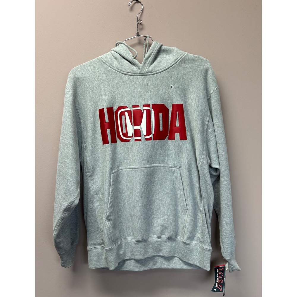MV Sport Honda Pro-Weave Hoodie Grey Red Graphic Sweatshirt Style 488 NWT Large
